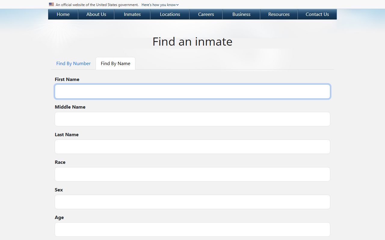 Jefferson County federal inmate records BOP locator search